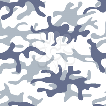 Colorful seamless urban camouflage pattern. Khaki texture. Simple flat vector illustration. For the design of fabric, wrapping paper, covers, web sites.