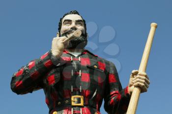 BANGOR, MAINE , USA - AUGUST 27: Statue of Paul Bunyan the giant lumberjack on august 27 in Bangor, USA 