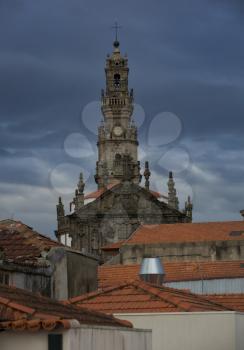Clerigos tower can be seen from various points in Porto, Portugal and is one of the most characteristic symbols.