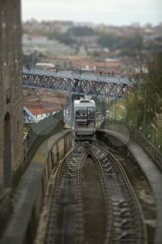 Funicular dos Guindais in Porto, Portugal