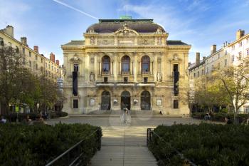 LYON-FRANCE NOVEMBER 14, 2015:  The Theatre des Celestins is a theatre building on Place des Celestins in Lyon, France.  It is one of few theatres with over 200 years' continual usage in France