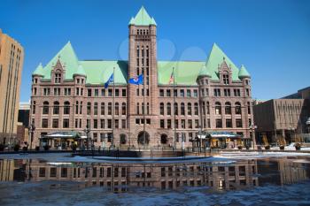 Minneapolis City Hall and Hennepin County Courthouse (also known as the Municipal Building), designed by Long and Kees in 1888, is the main building used by the city government of Minneapolis, Minnesota