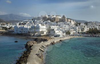 View of Naxos in the Cyclades, Greece 