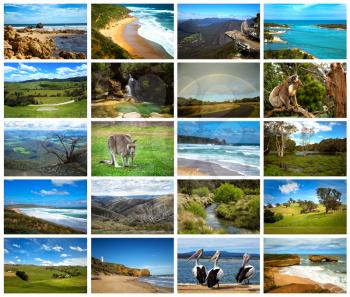 Collage from fabulous location of Victoria in Australia