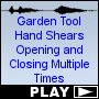 Garden Tool Hand Shears Opening and Closing Multiple Times