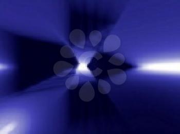 Royalty Free Video of Rotating Blue Shapes